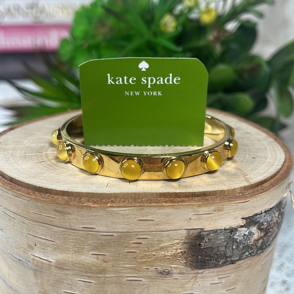 Kate spade bangle bracelet NWOT yellow gold - Picture 3 of 7